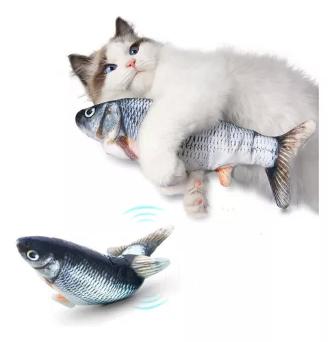 Juguete Pescado de Peluche para Gatos