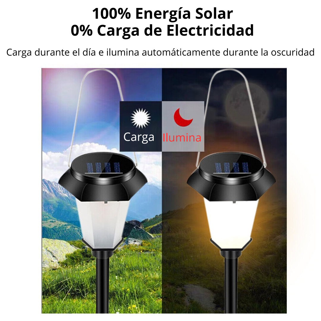 Lámpara Solar Decorativa Tipo Antorcha