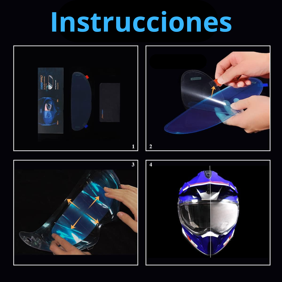 PELICULA ANTIEMPAÑANTE PARA CASCO DE MOTO